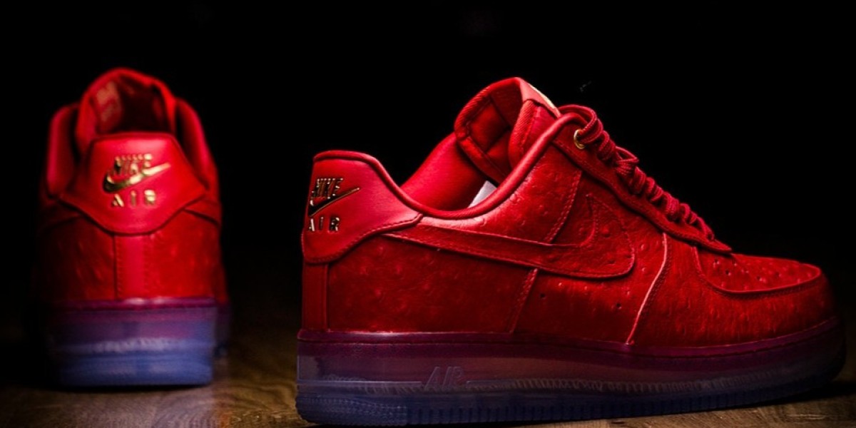 Nike Air Force 1 Cmft Lux Low Ostrich Red: Festive Gift